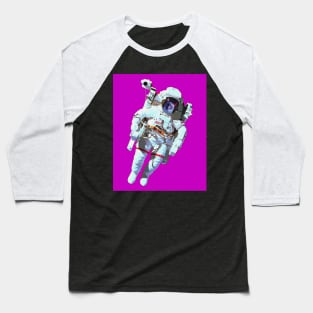 astronaut cat pop art Baseball T-Shirt